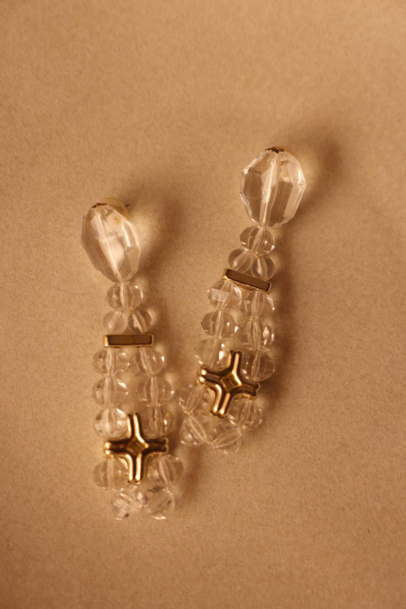 Crystal Cascade Earrings|Vintage Baazaar 