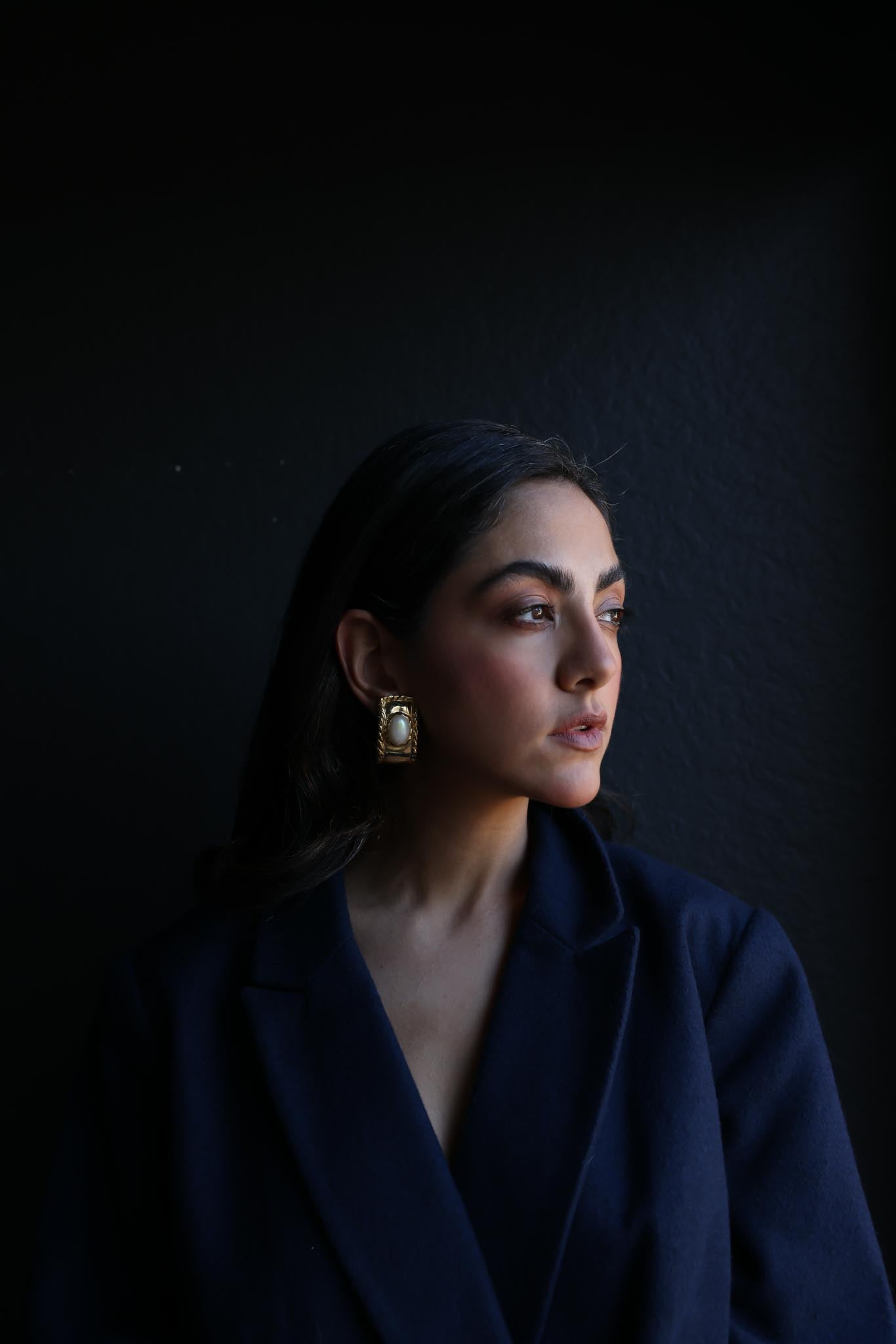Golden Rope Pearl Earrings|Vintage Baazaar 