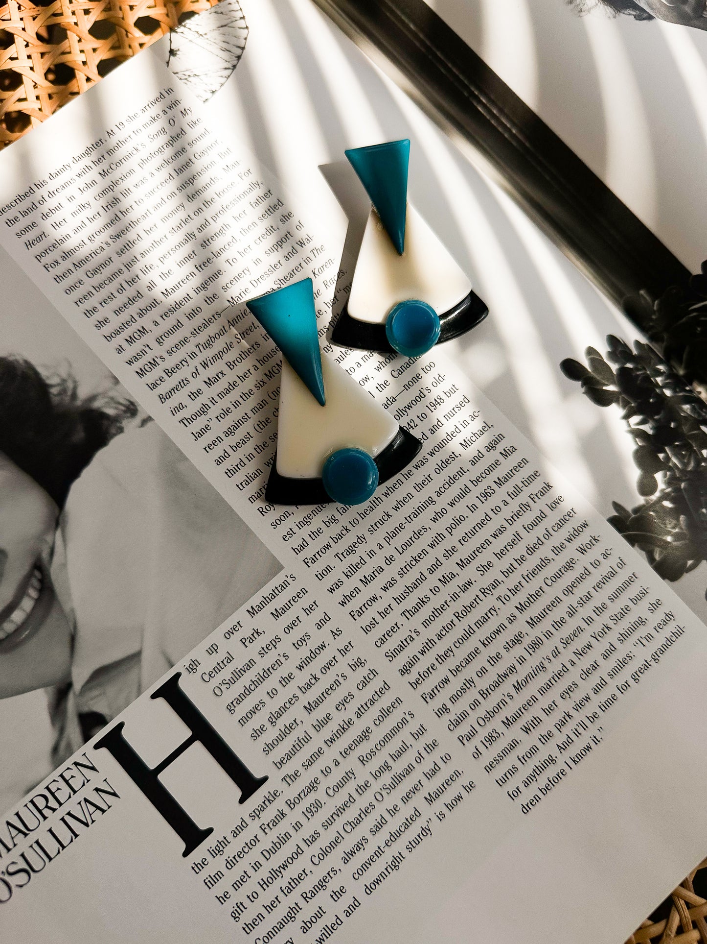Retro Pyramid Earrings|Vintage Baazaar 