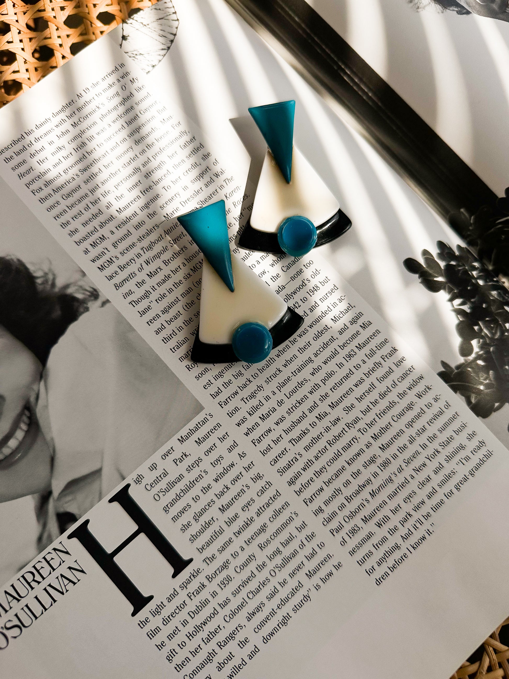 Retro Pyramid Earrings|Vintage Baazaar 