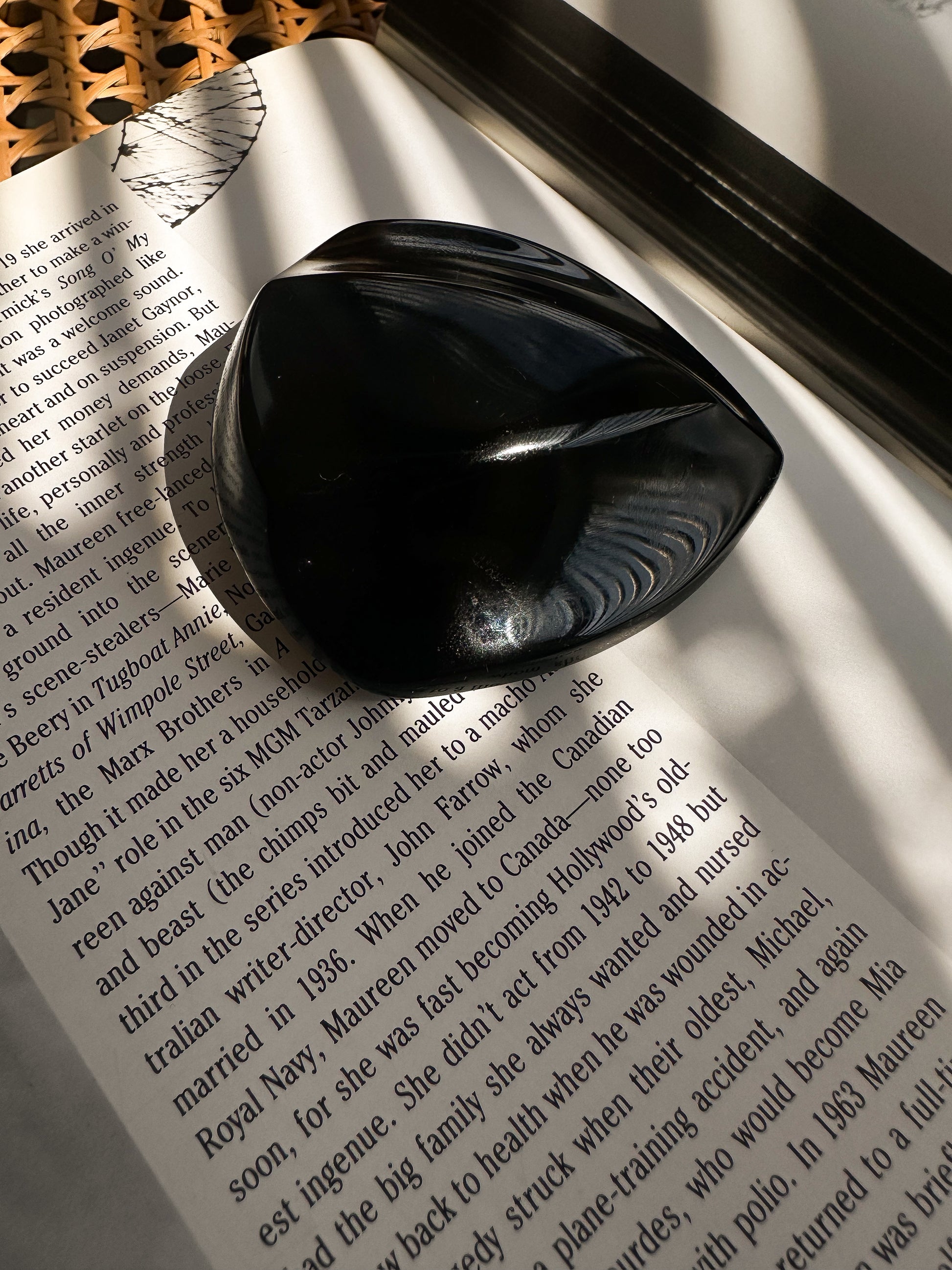 Ebony Wave Brooch|Vintage Baazaar 