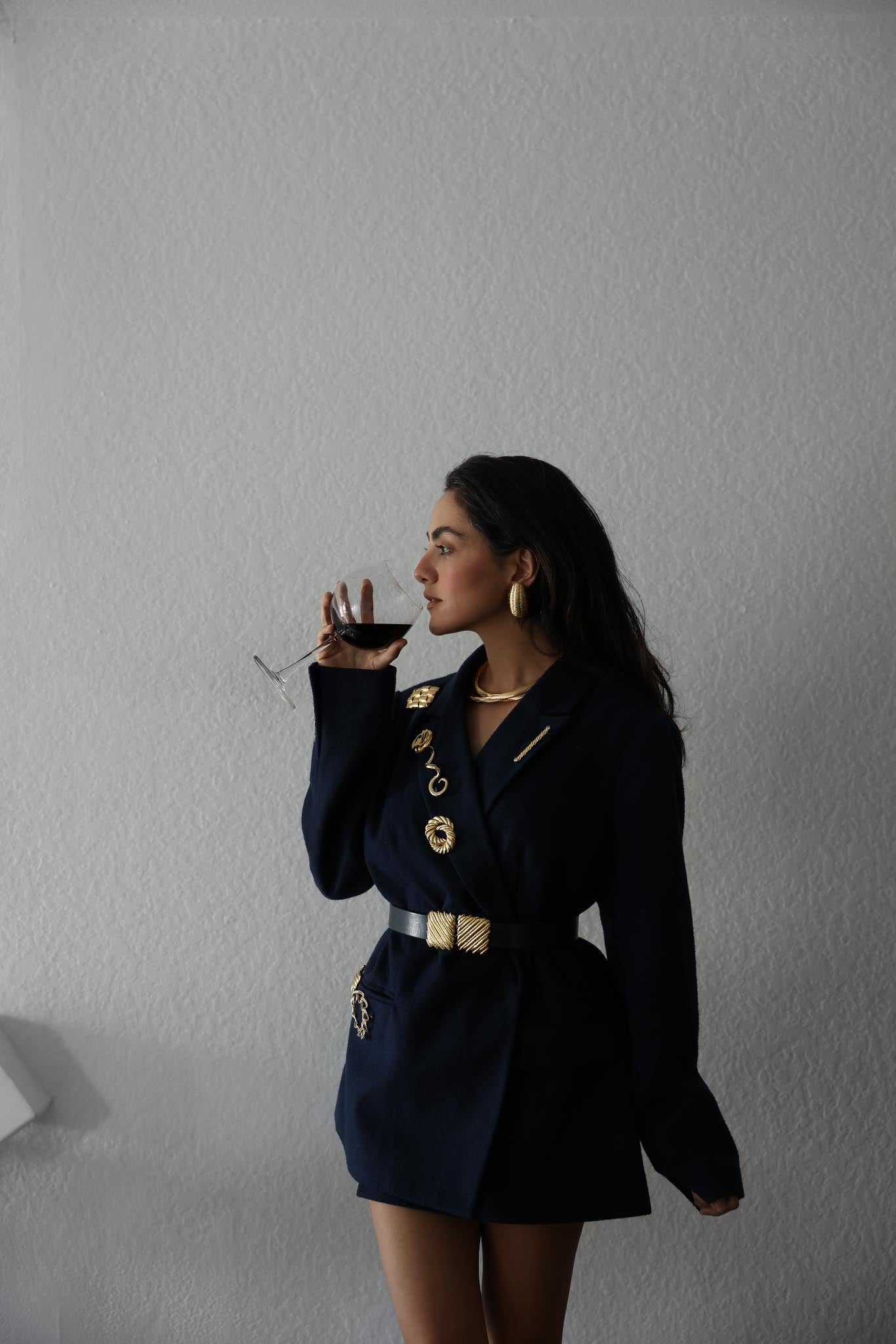 Gold-Tone Twisted Rope Scarf Clip|Vintage Baazaar 