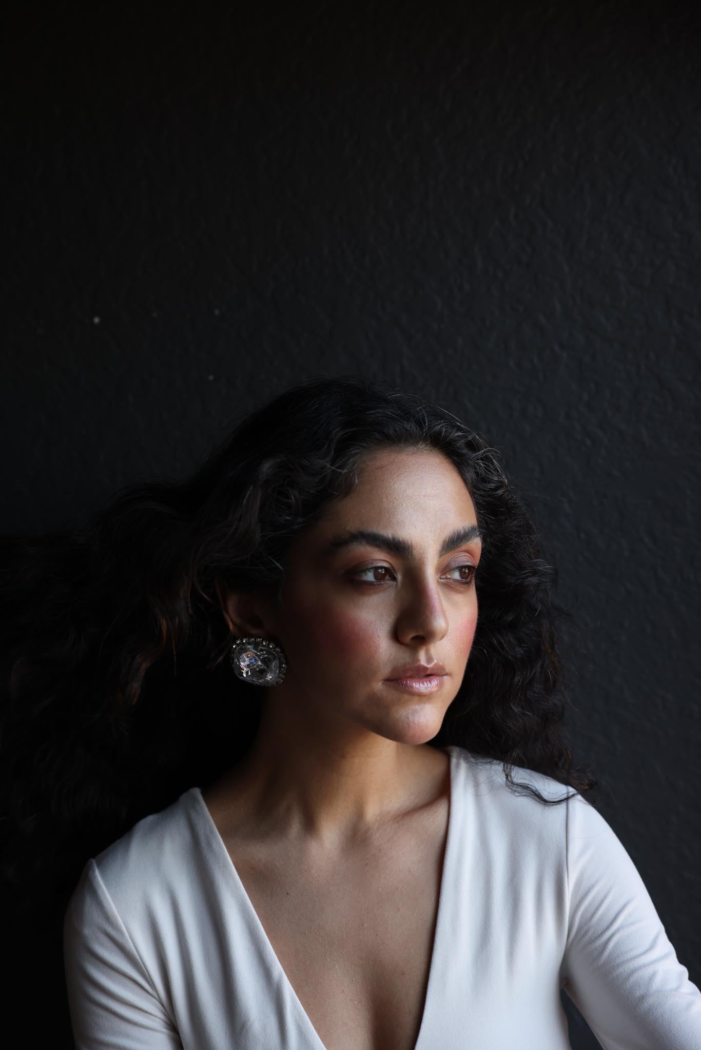 Rhinestone Statement Clip-On Earrings|Vintage Baazaar 