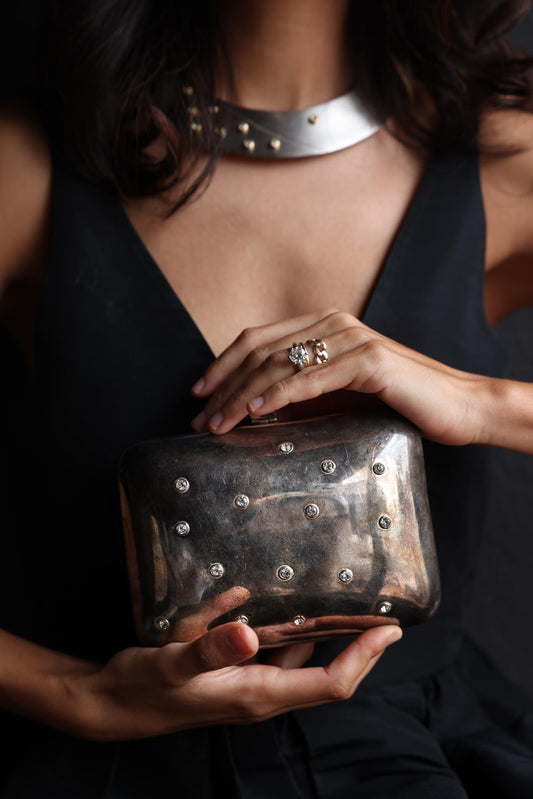Starlight Elegance Hand bag Clutch|Vintage Baazaar 