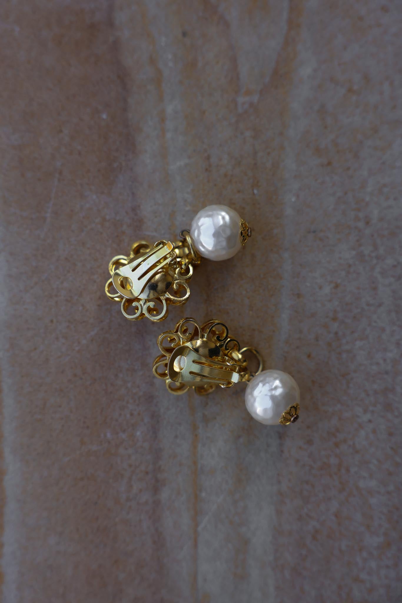 Baroque Pearl Drop Earrings|Vintage Baazaar 