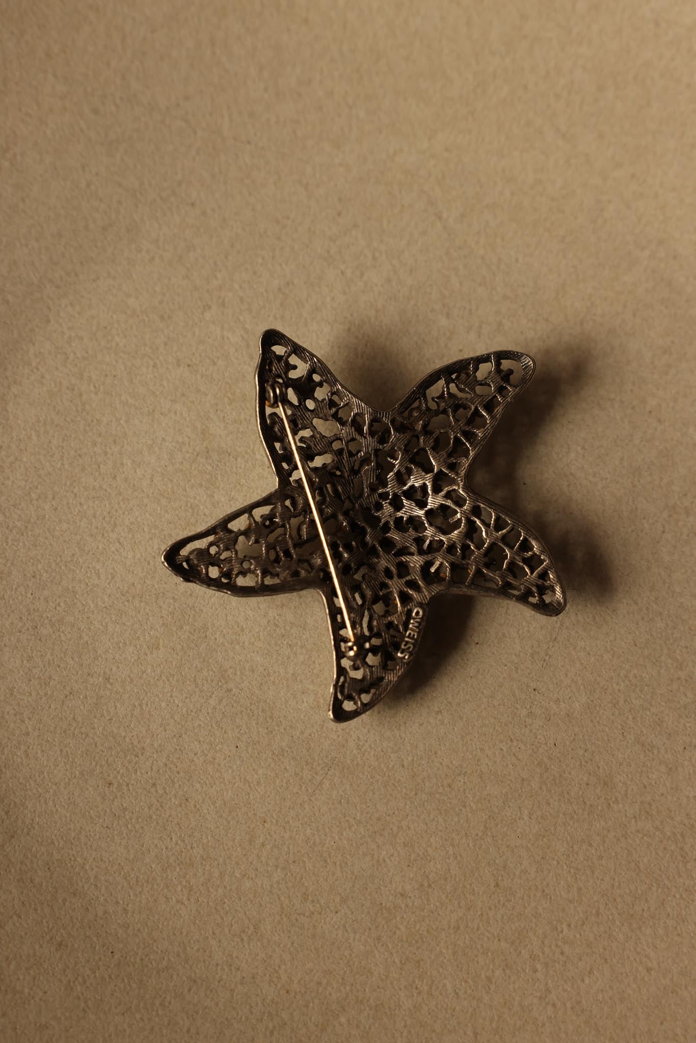 Weiss Starfish Rhinestone Brooch - 1950s|Vintage Baazaar 