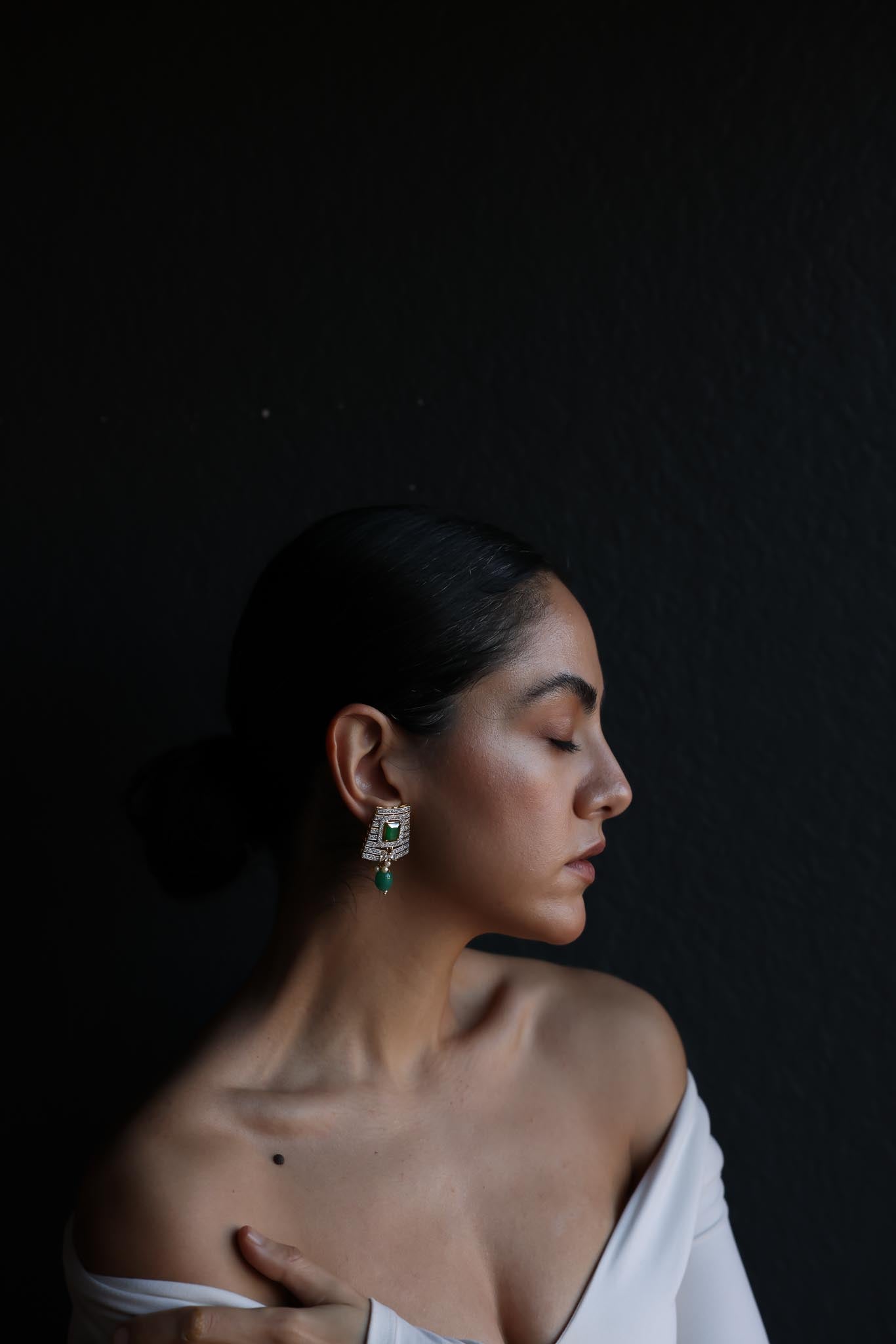 Verdant Cascade Earrings|Vintage Baazaar 