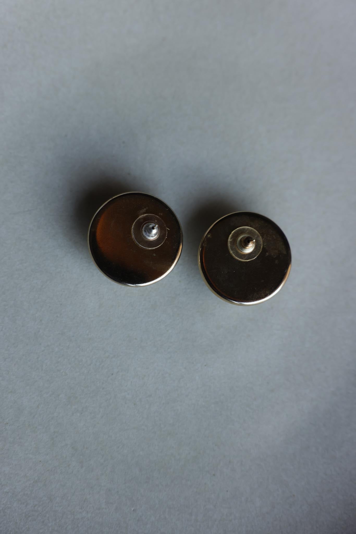 Navy and Gold Knot Pierced Earrings|Vintage Baazaar 