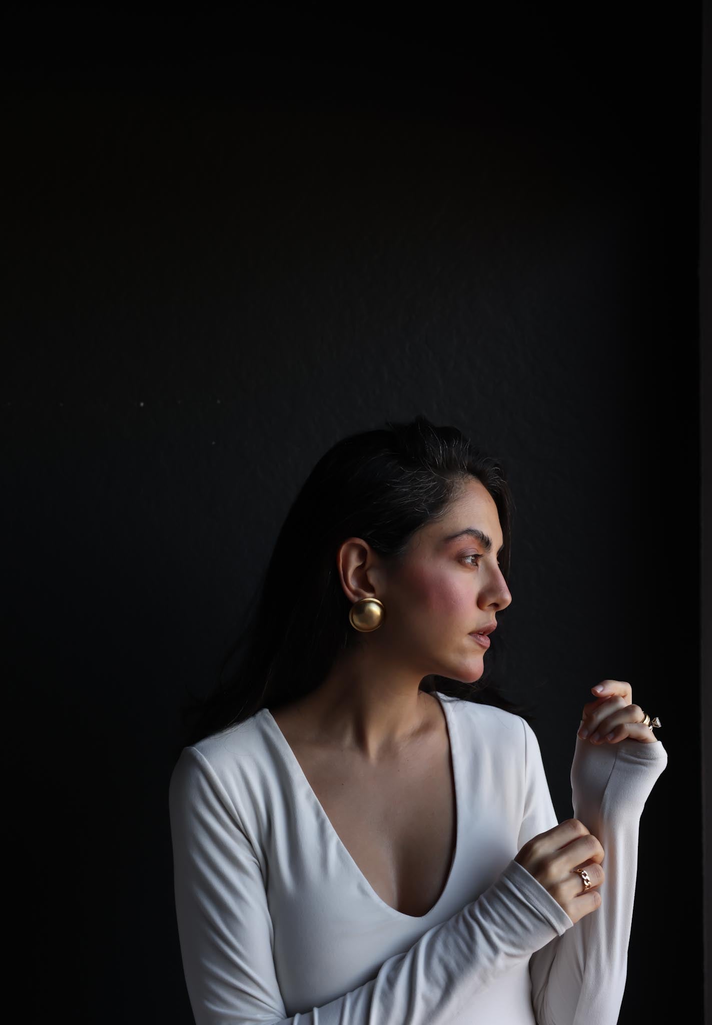 Matte Gold Dome Clip-On Earrings|Vintage Baazaar 