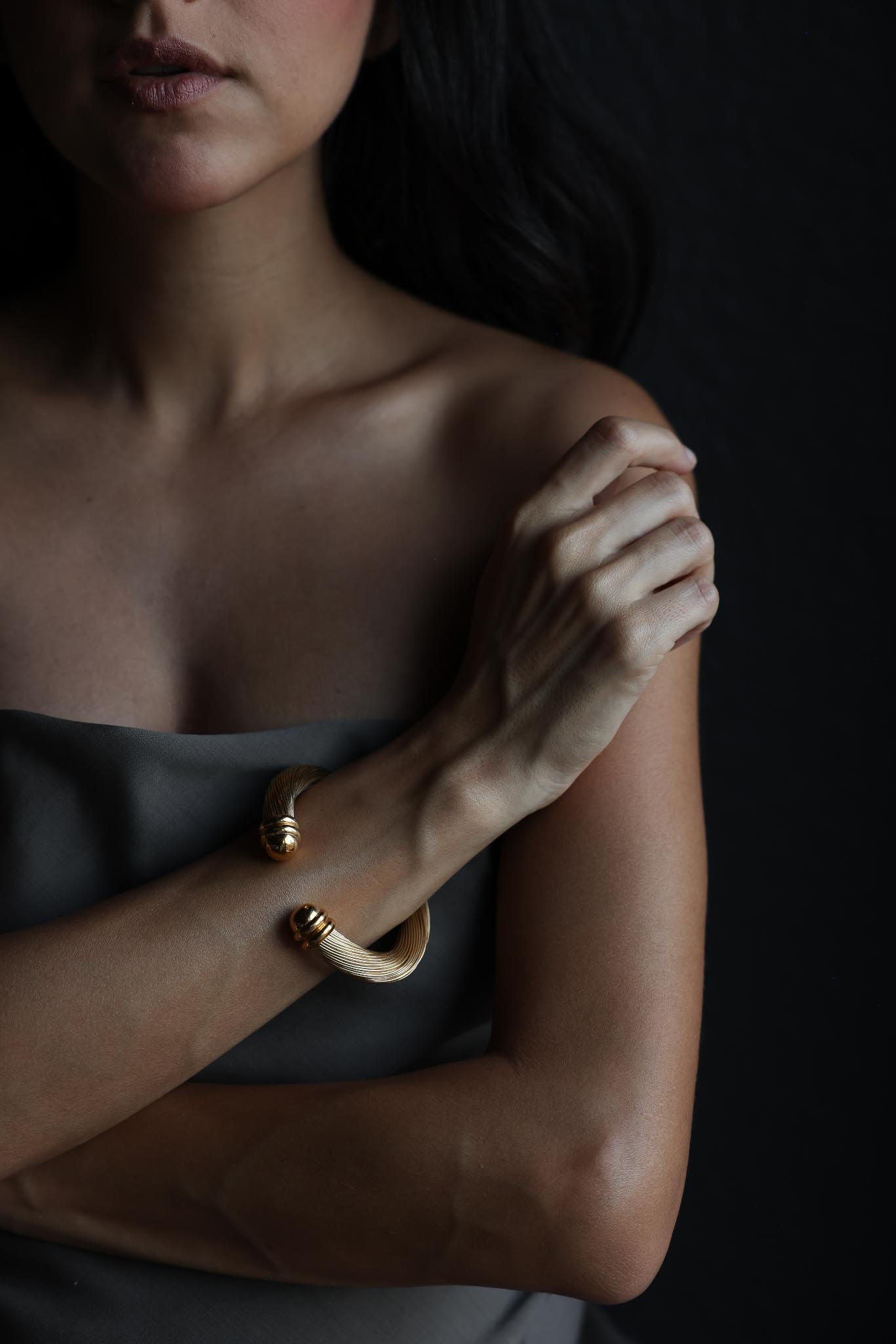 Gold-Tone Wire Cuff Bracelet