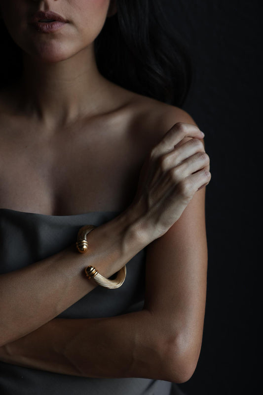 Gold-Tone Wire Cuff Bracelet