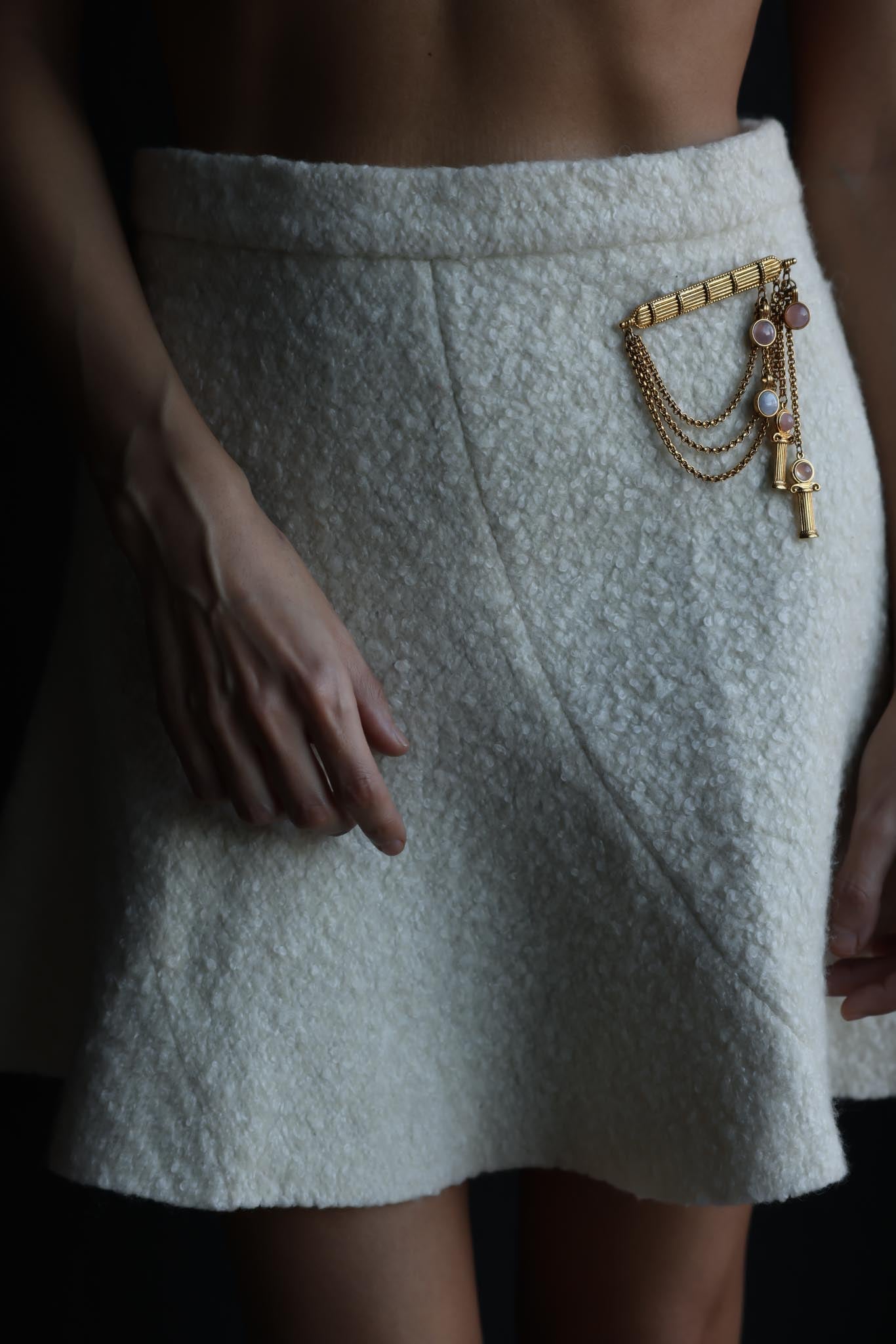 Grecian Column Drape Brooch|Vintage Baazaar 
