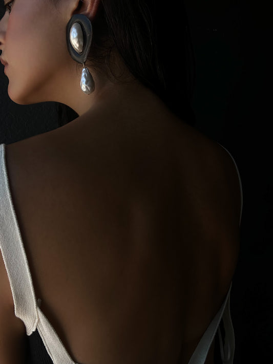 Baroque Pearl Statement Earrings|Vintage Baazaar 