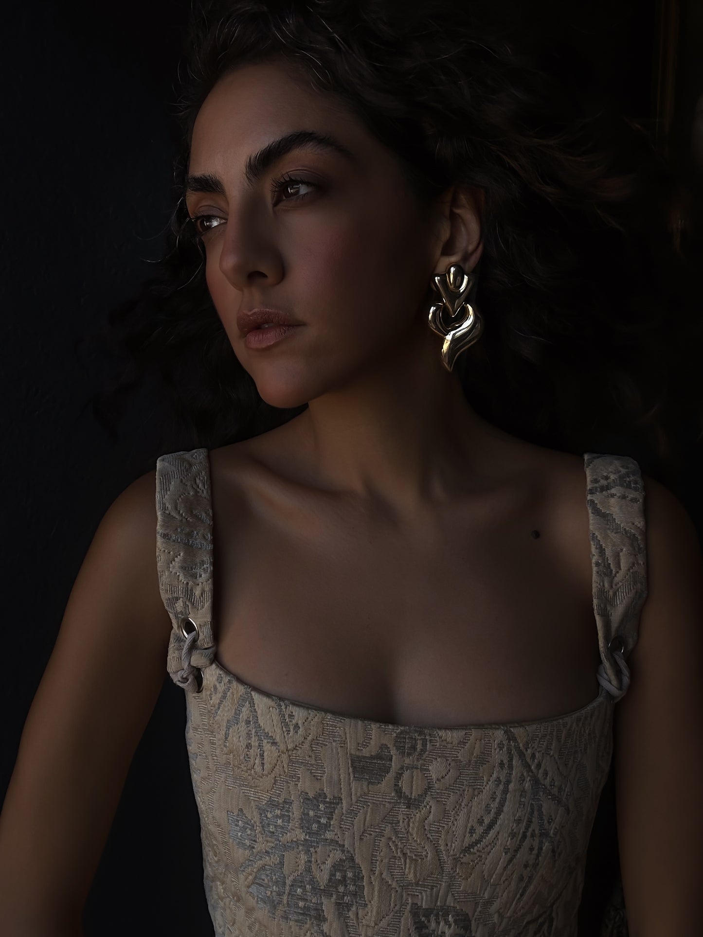 Gilded Flow Earrings|Vintage Baazaar 