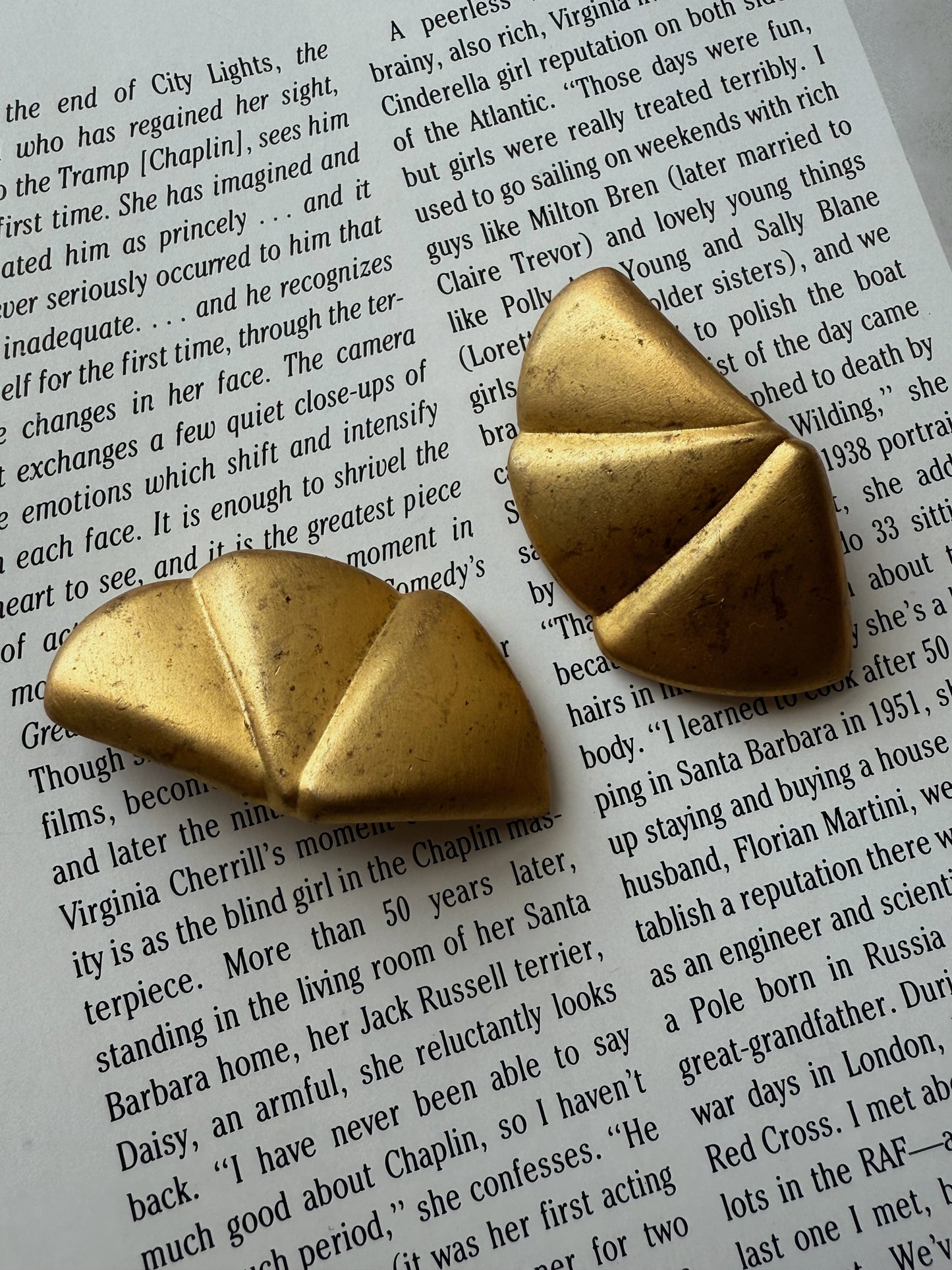 Matte Crescent Earrings|Vintage Baazaar 