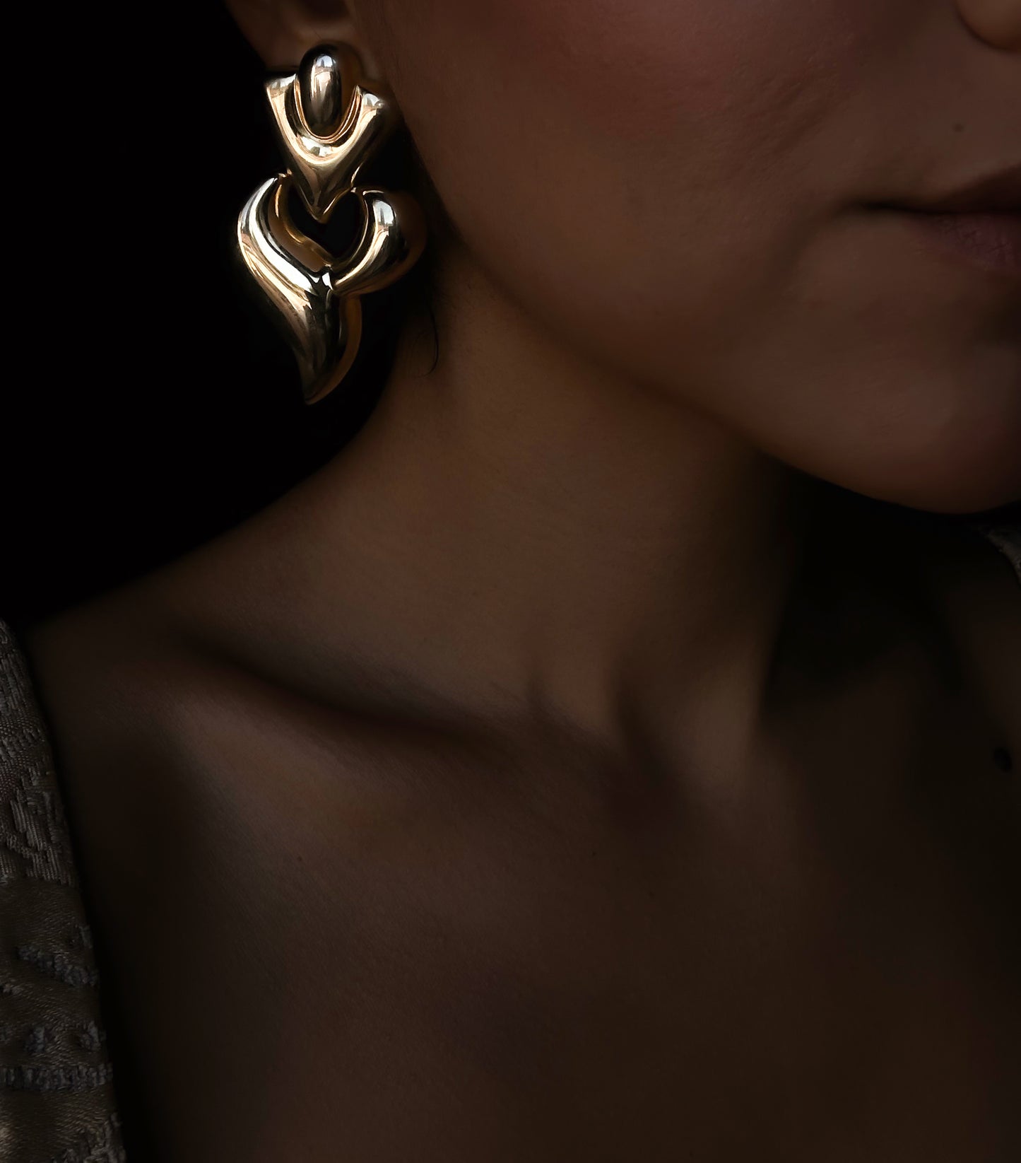 Gilded Flow Earrings|Vintage Baazaar 