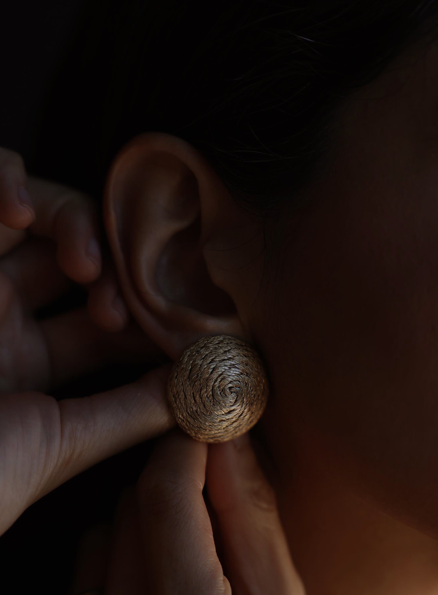 Golden Spiral Clip-On Earrings|Vintage Baazaar 