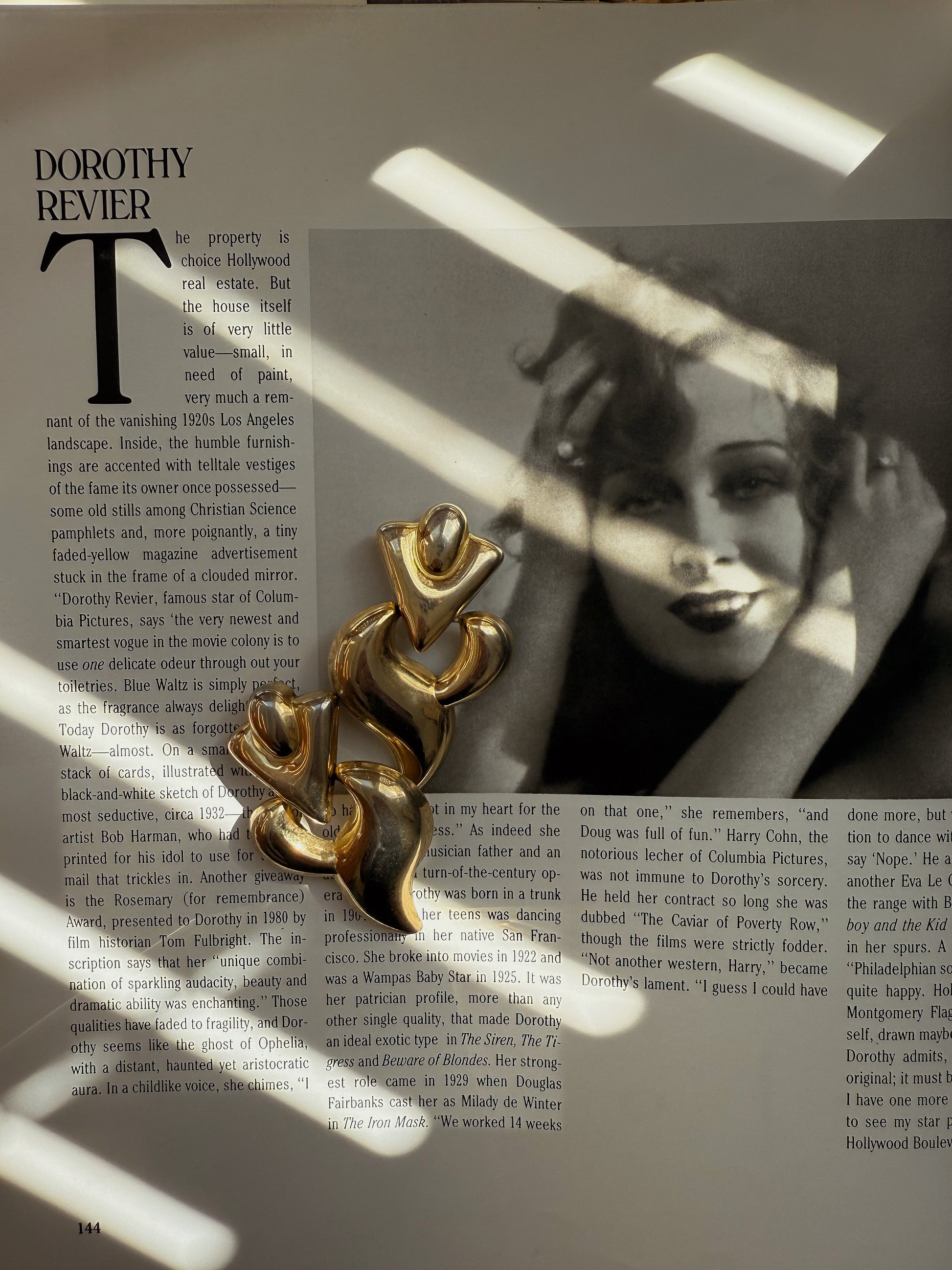 Gilded Flow Earrings|Vintage Baazaar 