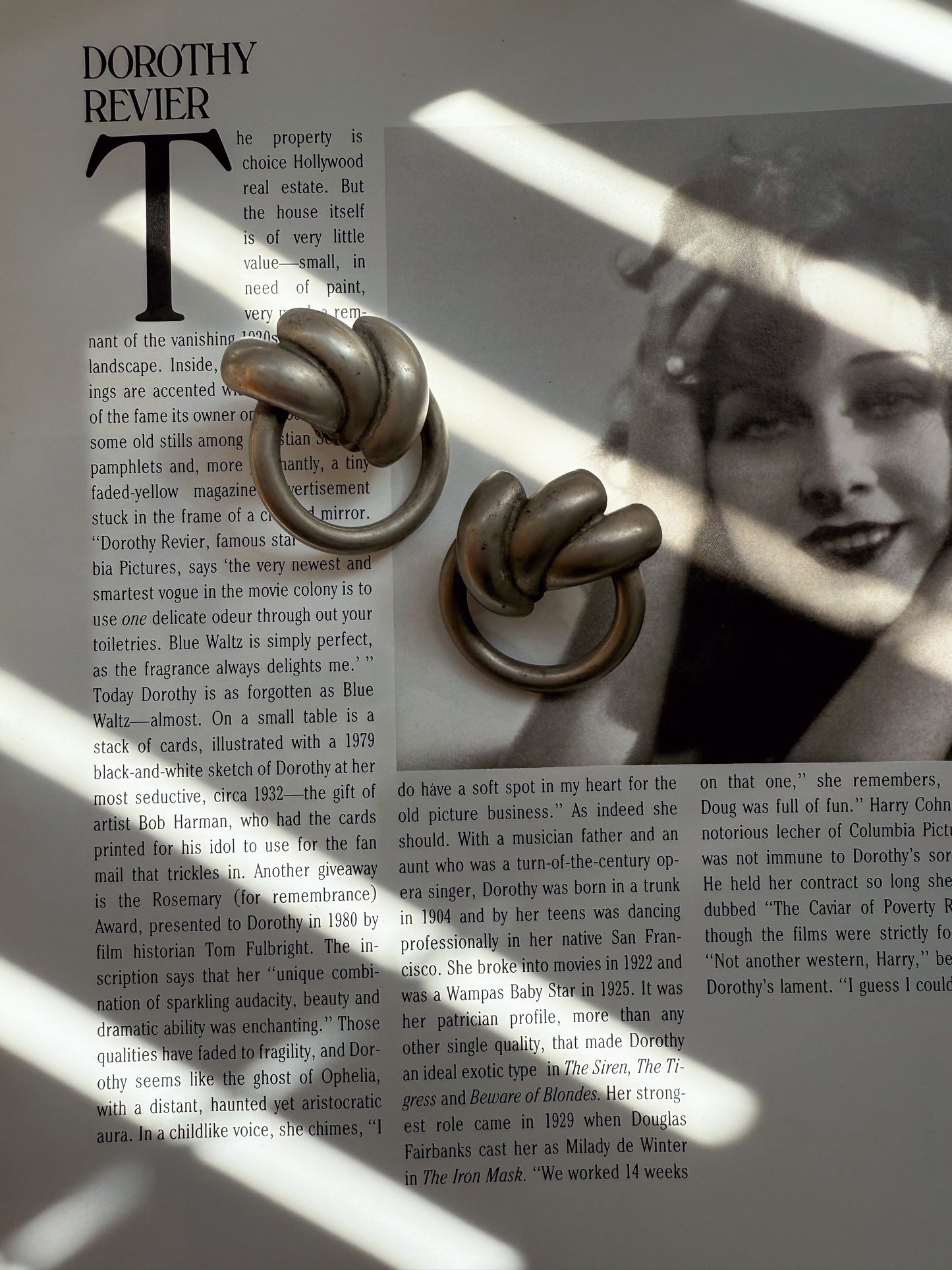 Chunky Knotted Silver Hoop Earrings|Vintage Baazaar 