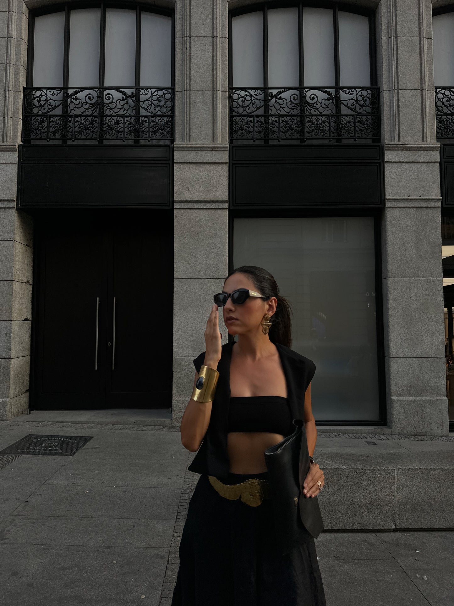 Brutalist Brass Belt|Vintage Baazaar 