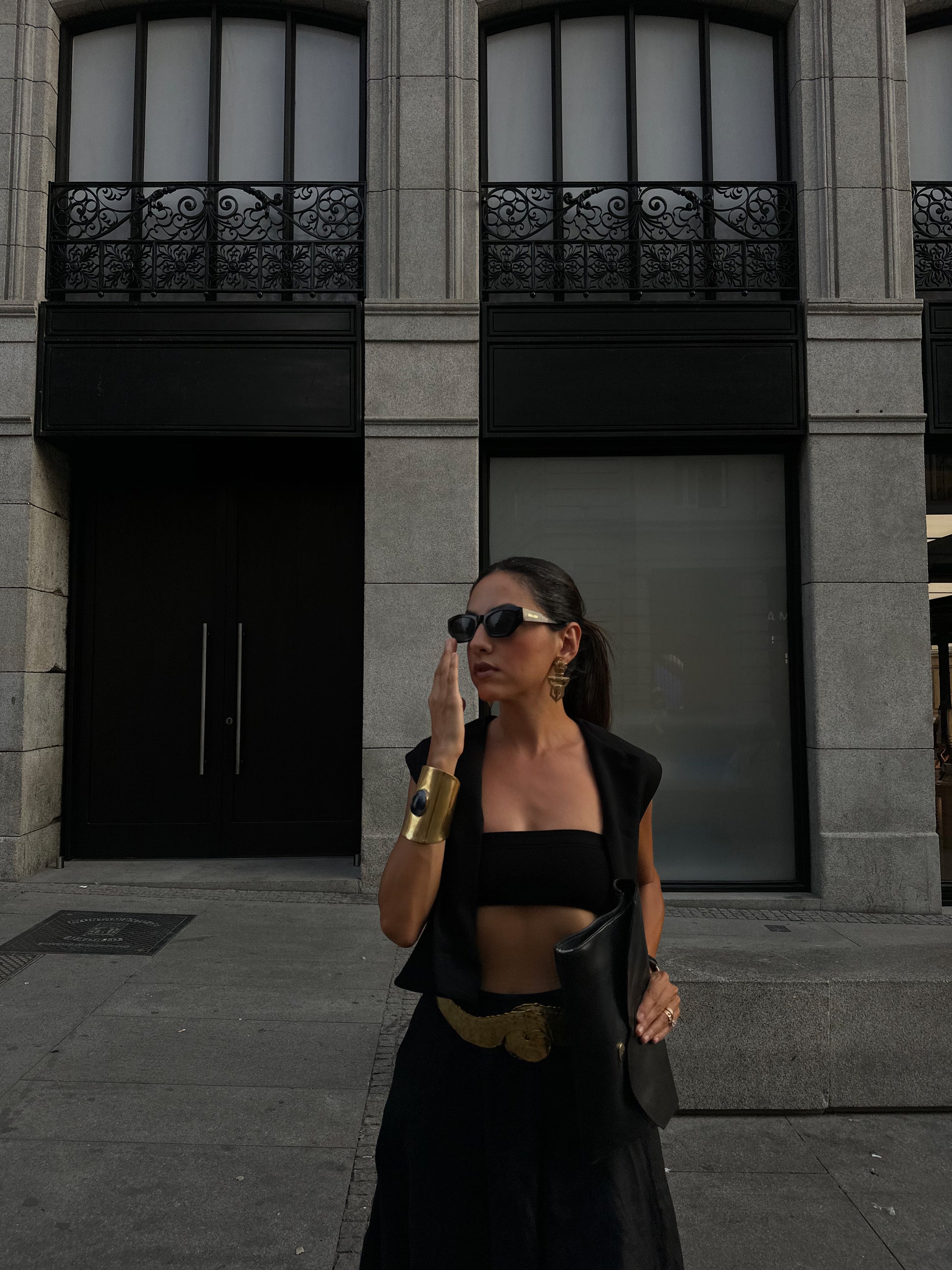 Brutalist Brass Belt|Vintage Baazaar 
