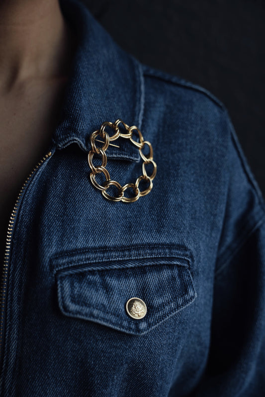 Linked Radiance Brooch|Vintage Baazaar 