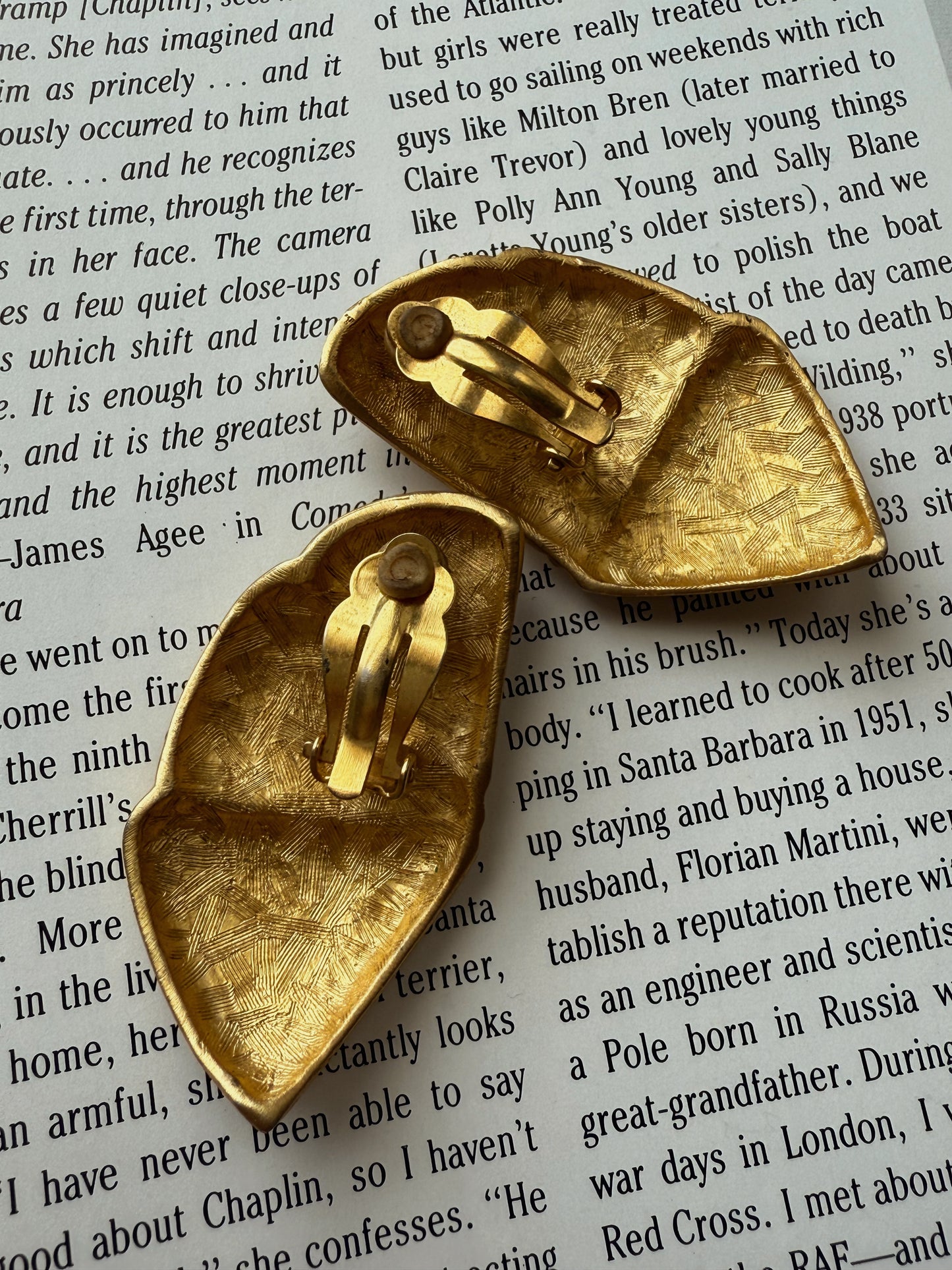 Matte Crescent Earrings|Vintage Baazaar 