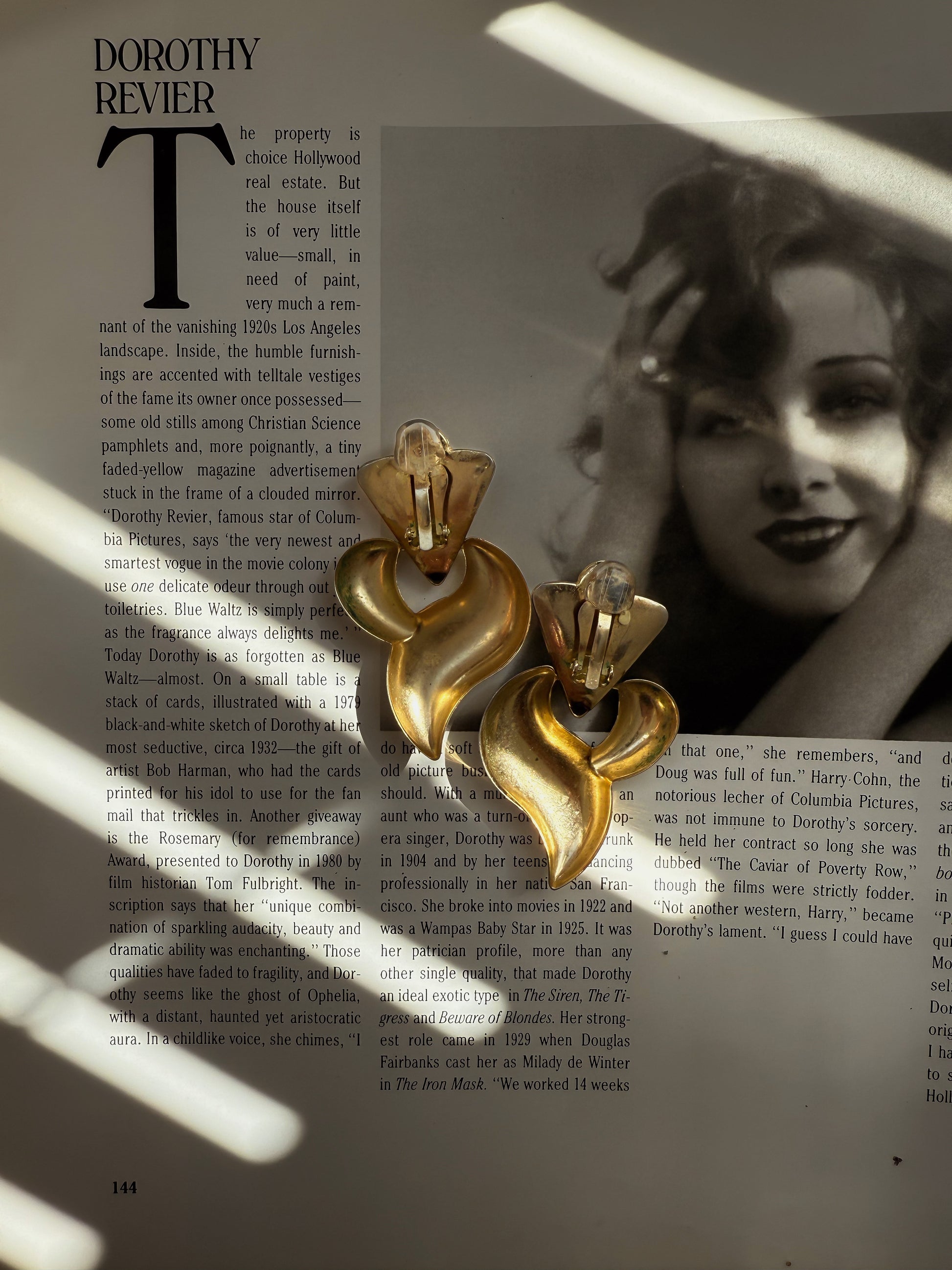 Gilded Flow Earrings|Vintage Baazaar 