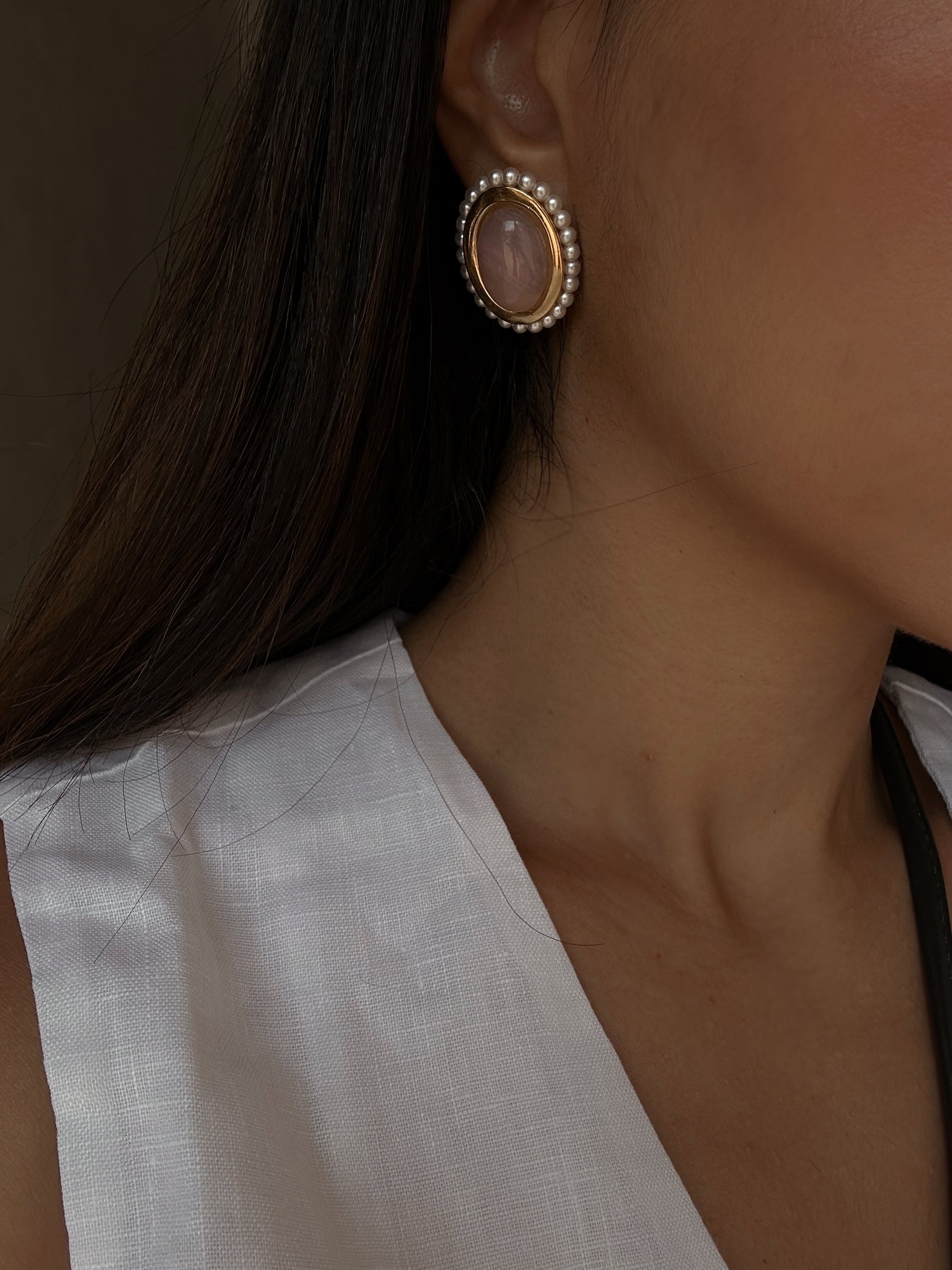 Napier Pearl Glow Earrings|Vintage Baazaar 